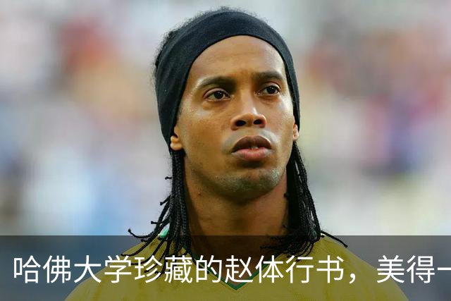 哈佛大学珍藏的赵体行书，美得一塌糊涂，让人不禁要竖大拇哥‍